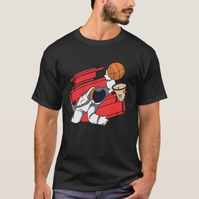 Camiseta basketball spaceman space (Anverso)