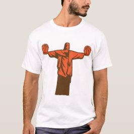 Camiseta basketball statue bresil rio janeiro christ redemp
