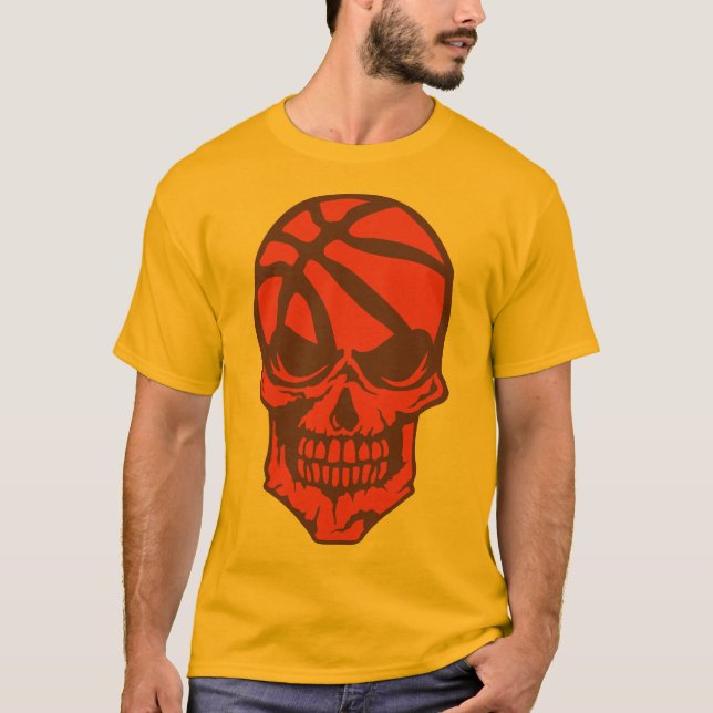Camiseta basketball tete de mort logo sport skull 1205 (Anverso)