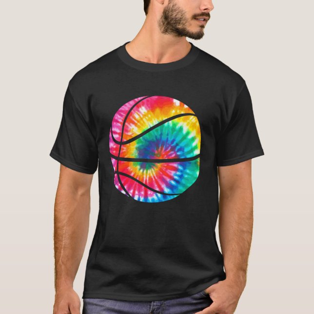 Camiseta Basketball Tie Dye Sports Bball Kids Coach Basketb (Anverso)