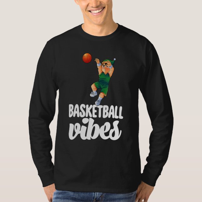 Camiseta Basketball Vibes Gnome  Basketball Game Celebratio (Anverso)