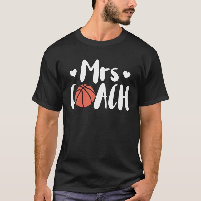Camiseta Basketball Woman Coach Wife (Anverso)