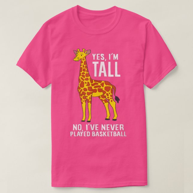 Camiseta Basketball Yes Im Tall No I Dont Play Basketball G (Diseño del anverso)