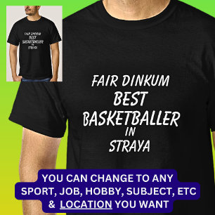 Camiseta BASKETBALLER de Dinkum en Straya
