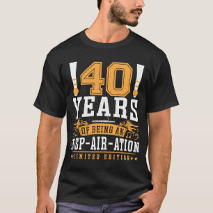 Camiseta Basonista de Bassoon Jugador Cumpleaños 40 años