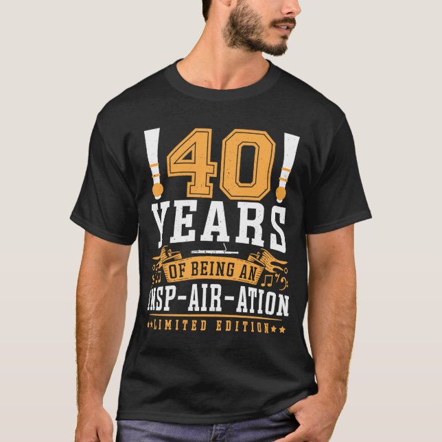Camiseta Basonista de Bassoon Jugador Cumpleaños 40 años (Anverso)