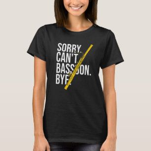 Camiseta Basonista de Woodwind Instruist y Bassoon Player