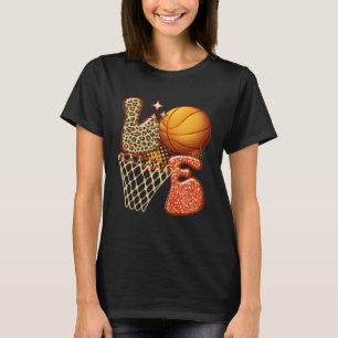 Camiseta Básquetbol AMOR Baller Chica Leopard Imprimir Sunf