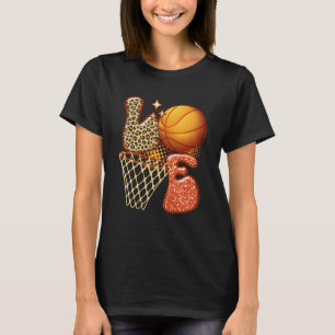 Camiseta Básquetbol AMOR Baller Chica Leopard Imprimir Sunf