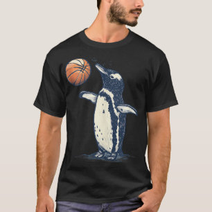 Camiseta Básquetbol Animal Art Pingüino Baloncesto Lover Dr