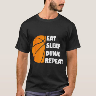 Camiseta Básquetbol Comer Sleep Dunk Repetir Tee De Béisbol