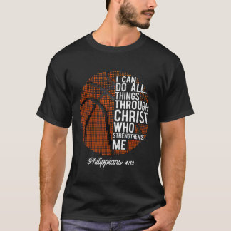Camiseta Básquetbol cristiano puedo hacer todas las cosas F