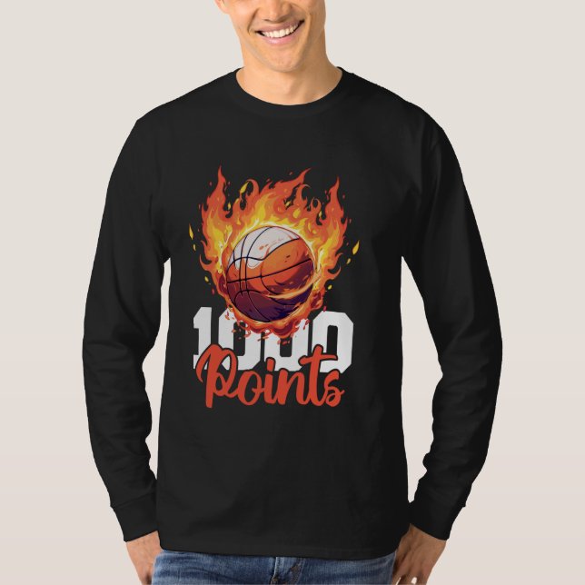 Camiseta Básquetbol de 1000 puntos Escolar de Baloncesto (Anverso)
