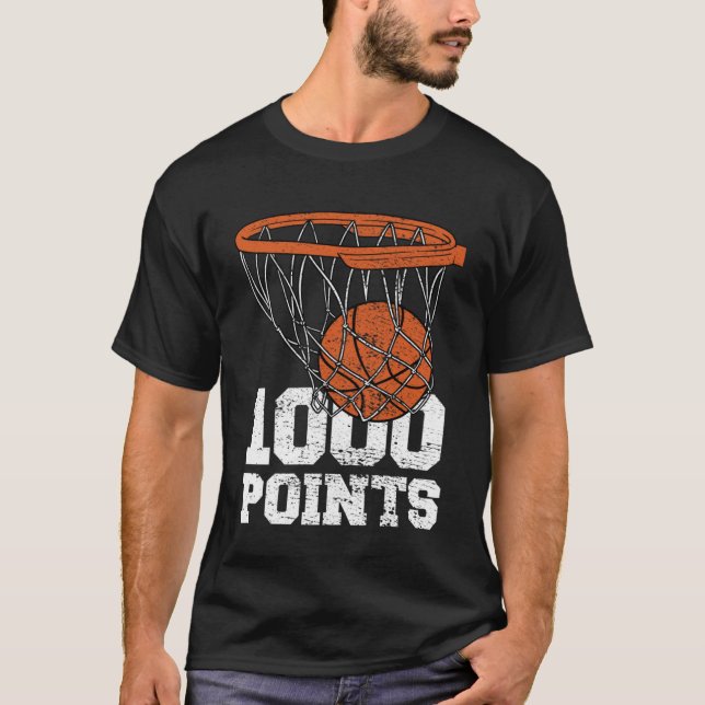 Camiseta Básquetbol de 1000 puntos Escolar de Baloncesto (Anverso)