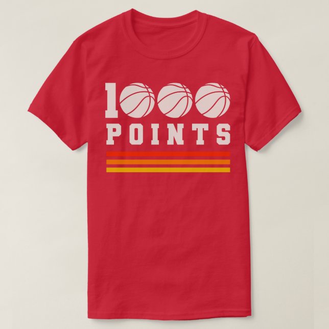 Camiseta Básquetbol de 1000 puntos Escolar de Baloncesto (Diseño del anverso)