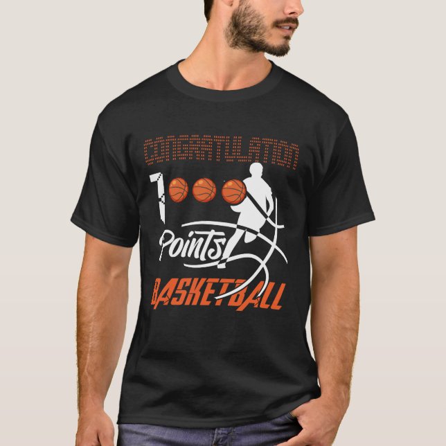 Camiseta Básquetbol de 1000 puntos Escolar de Baloncesto (Anverso)