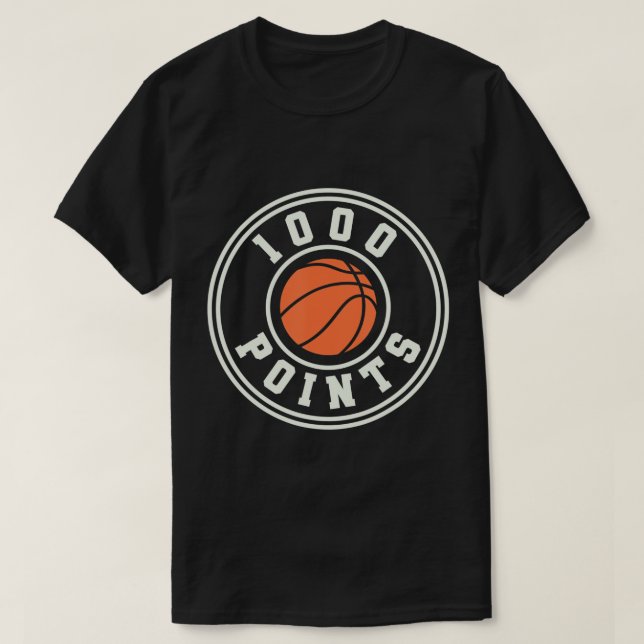 Camiseta Básquetbol de 1000 puntos Escolar de Baloncesto (Diseño del anverso)