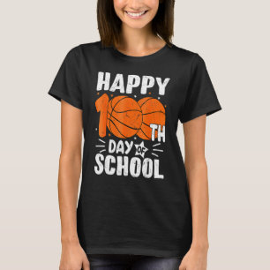 Camiseta Básquetbol Feliz 100° Día del Maestro Infantil Esc
