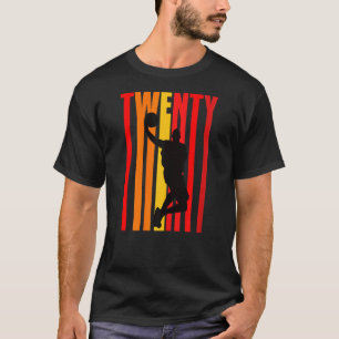 Camiseta Básquetbol femenino 20 cumpleaños niño padre retro