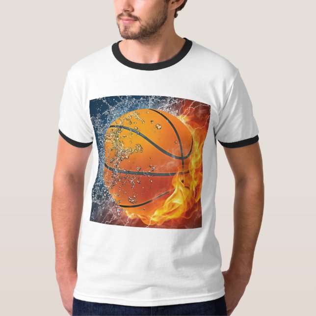 Camiseta Básquetbol flamante almohada de lanzamiento (Anverso)