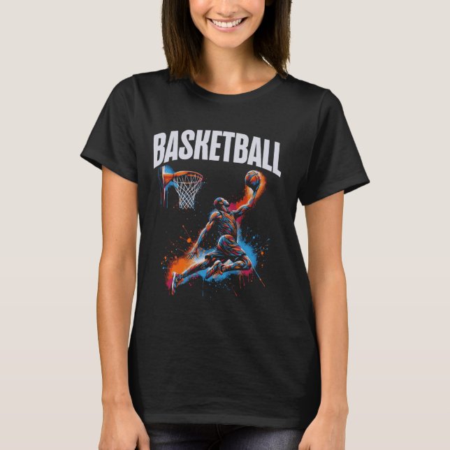 Camiseta Básquetbol jugador de béisbol Slam Dunk Arte (Anverso)