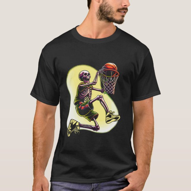 Camiseta Básquetbol Lover Halloween Basketball T Shirt (Anverso)