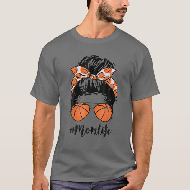 Camiseta Básquetbol Mamá Vida Messía Bun Orgullosas Mujeres (Anverso)