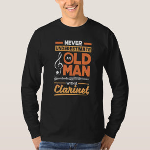 Camiseta Bass Clarinet Clarinetista Clarinet Jugador Viejo