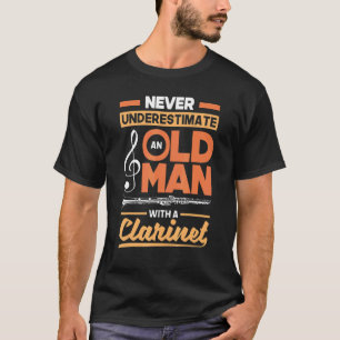 Camiseta Bass Clarinet Clarinetista Clarinet Jugador Viejo