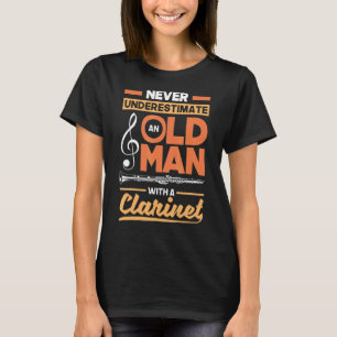Camiseta Bass Clarinet Clarinetista Clarinet Jugador Viejo