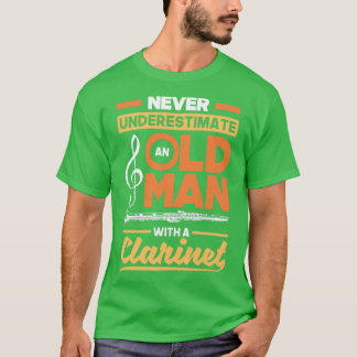 Camiseta Bass Clarinet Clarinetista Clarinet Jugador Viejo