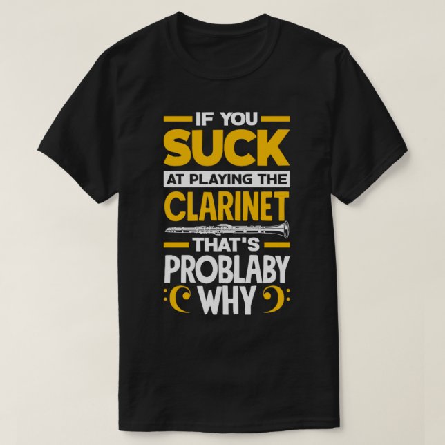 Camiseta Bass Clarinet Clarinetista Jugador Clarinet (Diseño del anverso)