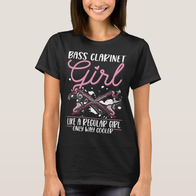 Camiseta Bass Clarinet Girl Bass Clarinetist (Anverso)