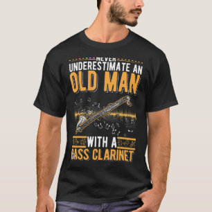 Camiseta Bass Clarinet Old Man Bass Clarinetista