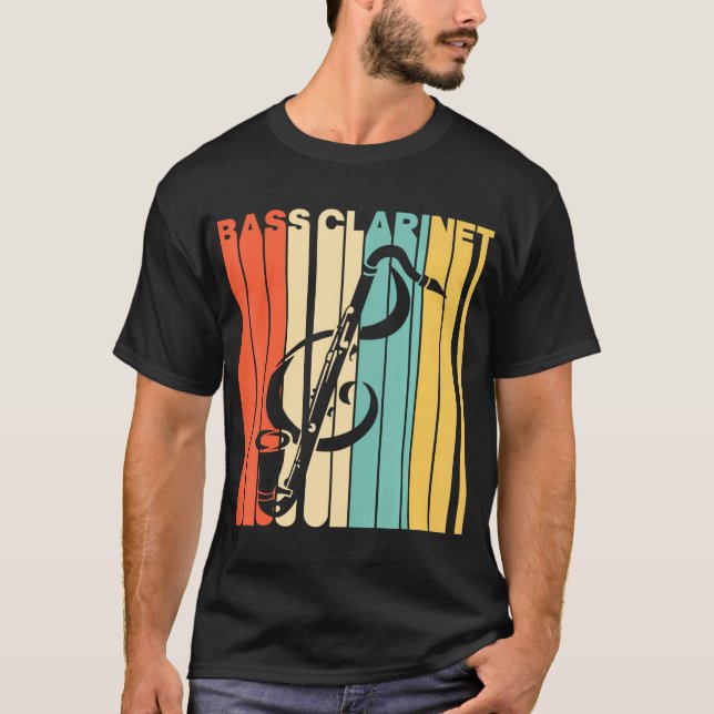 Camiseta Bass Clarinet Silhouette (Anverso)