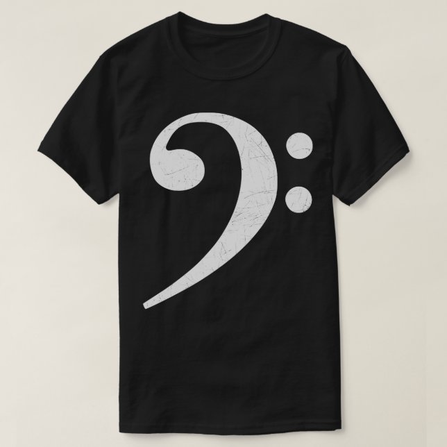 Camiseta Bass clef (Diseño del anverso)