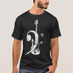 Camiseta Bass Clef Bass Guitar