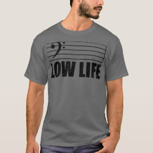 Camiseta Bass Clef Gift Para el bajo y notas musicales Love