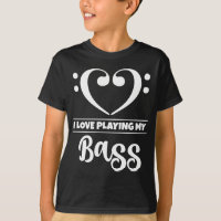 Bass Clef Heart Love Jugando Bass
