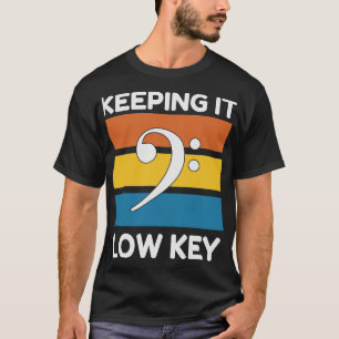 Camiseta Bass Clef: Mantenerla baja música