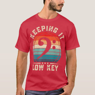 Camiseta Bass Clef Manteniendo la baja clave de la asistenc