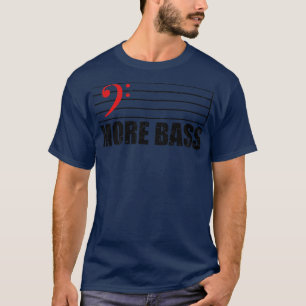 Camiseta Bass Clef Más Bass Gift Para Bajo Y Nota musical