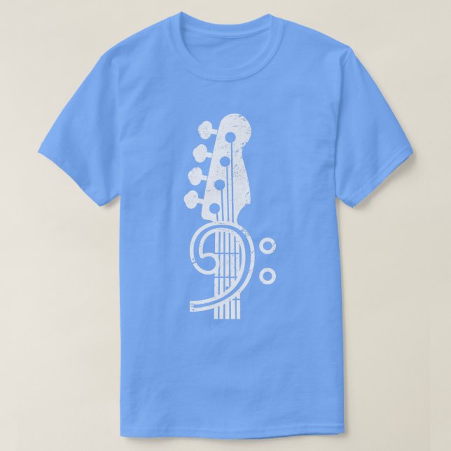Camiseta Bass Clef Music Gift Battend Bass (Diseño del anverso)