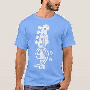 Camiseta Bass Clef Music Gift Battend Bass