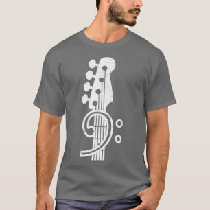 Camiseta Bass Clef Music Gift Battend Bass