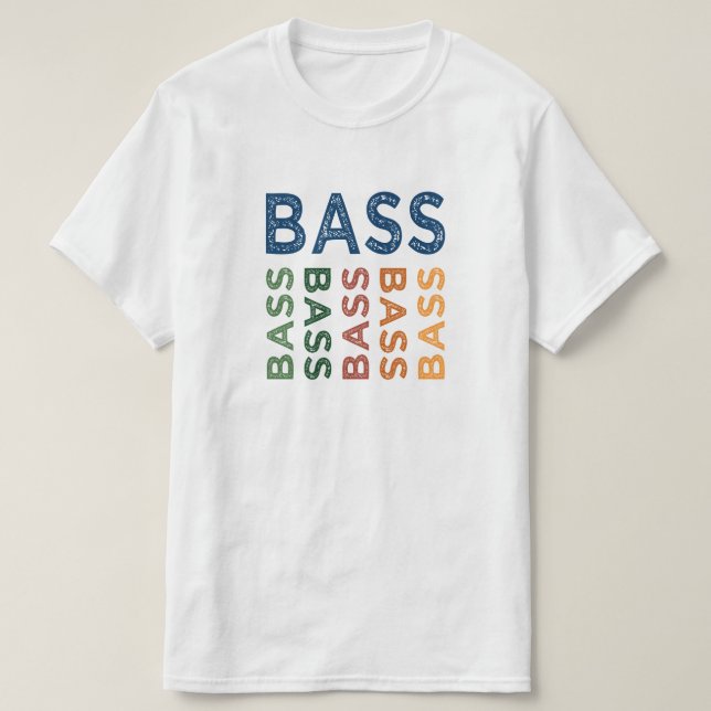 Camiseta Bass Colorful (Diseño del anverso)