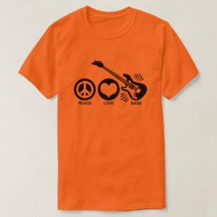 Camiseta Bass de amor de paz