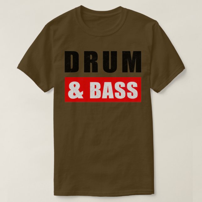 Camiseta Bass de tambor DnB DnB de tambor y bata (Diseño del anverso)