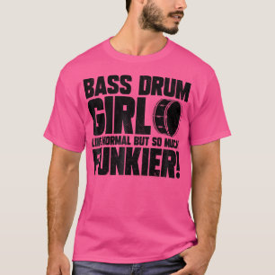 Camiseta Bass Drum Chica Funny Marchando Band Drummer