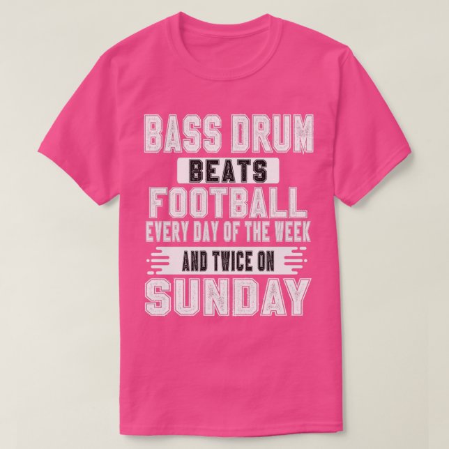 Camiseta Bass Drum Music Marching Band Bass Drums  (Diseño del anverso)
